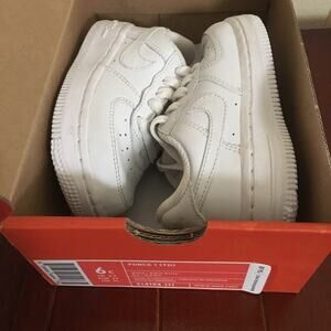 Nike Force 1 TD White Baby Toddler Shoes Air Force 1 Sneakers Size 6c Unisex